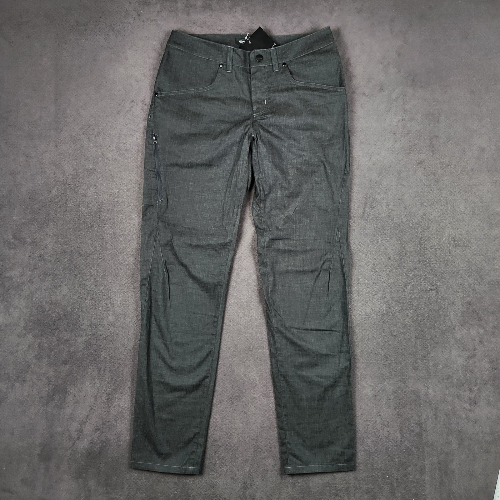 Arcteryx Phelix Pant Mens 30 Carbon Fibre Gray Technical Stretch Twill 26875 New
